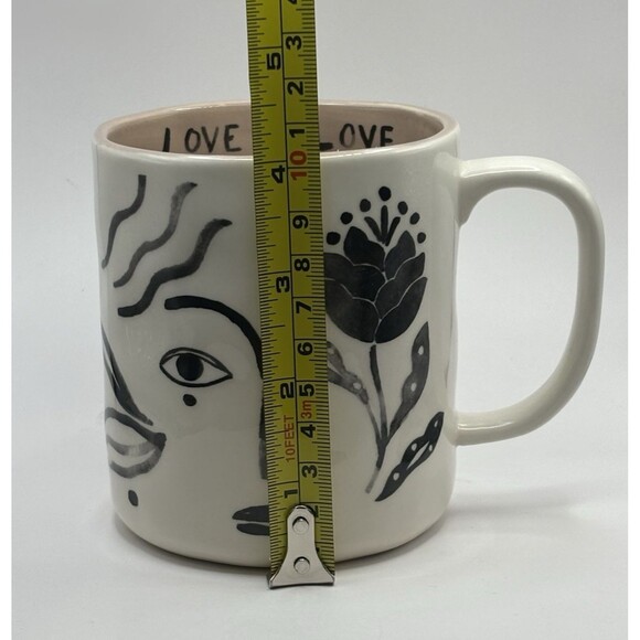 Anthropologie Hestia Coffee Cup Mug Love is Love Used - Picture 9 of 10